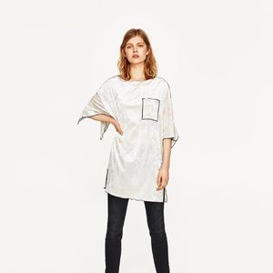 Zara Velvet Tunic